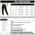 thumbnail image 2 of Pantalons de Survêtement pour Femmes avec Poches Bas Resserré à Cordon Jambe Droite Pantalons de Survêtement Confortables 2023 Pantalons Amples en Coton Jogger Noir 2TG, 2 of 5