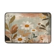 thumbnail image 5 of Bath Curtain & Non-Slip Bath Mat Set 12-Grommet Shower Curtain Memory Foam Bath Rug Vintage Flowers, 5 of 8
