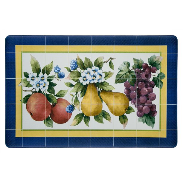 Oversized Premium Anti Fatigue Memory Foam Kitchen Floor Mat Fruit