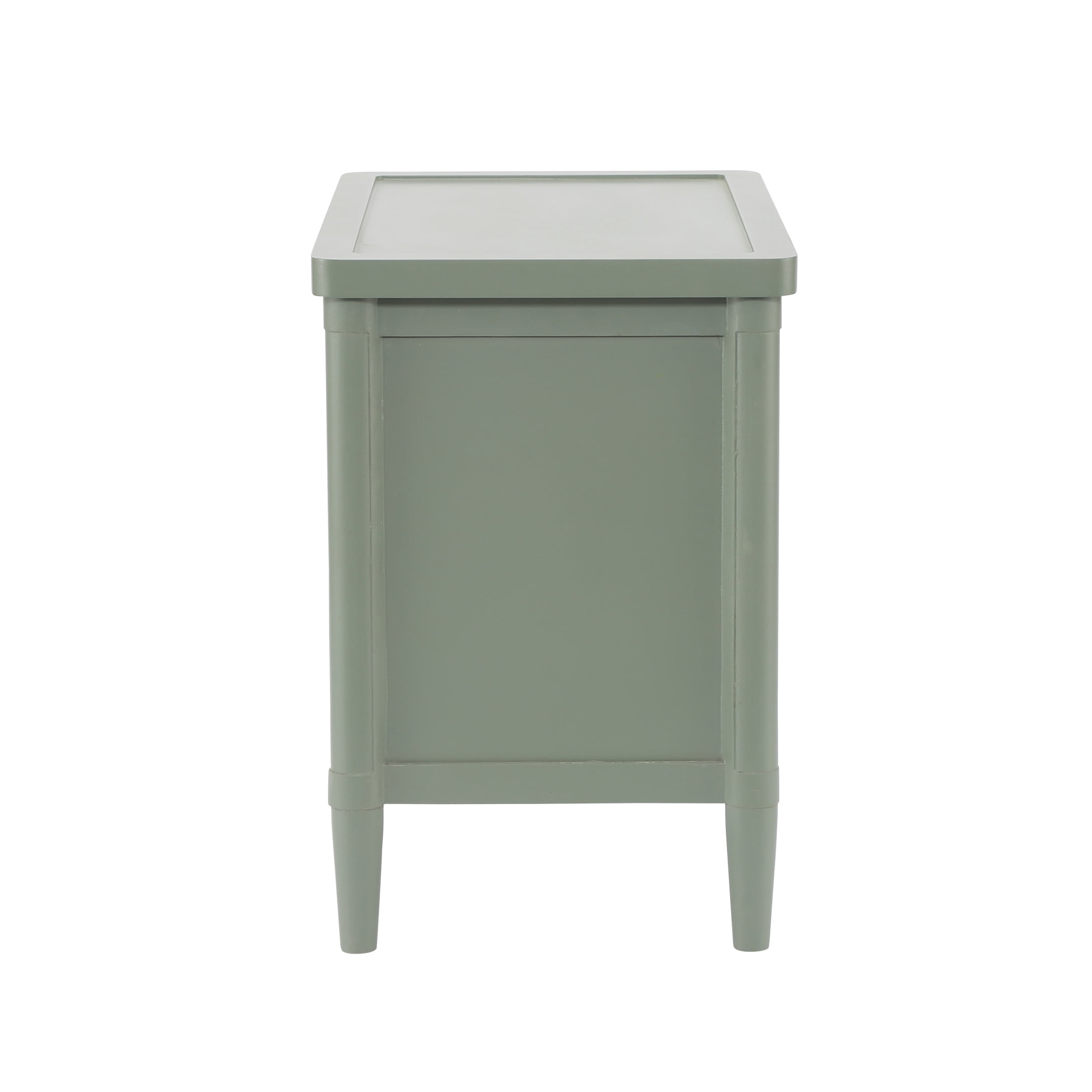 Christopher Knight Home 23.6"W Modern Nightstand with 3 Drawers, Bedside Storage Table, Light Green