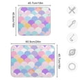 thumbnail image 3 of Pastel Colors Scales Dish Drying Mat 18x24 Absorbent Microfiber Draining Rack Pad for Kitchen Counter Sink, 3 of 8