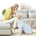 thumbnail image 3 of HQREA Cotton Dog Recovery Suit After Surgery Male Female Dog Spay Surgery Suit Onesie for Medium Large Breed, 3 of 6