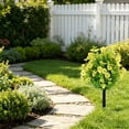 thumbnail image 5 of DefiDgd Outdoor Artificial Green Plant Ground Stake Bush,Faux Greenery Bush Ornament for Outdoor Yard Patio Lawn Porch Garden Landscaping Holiday Daily Home Decoration(PP), 5 of 6