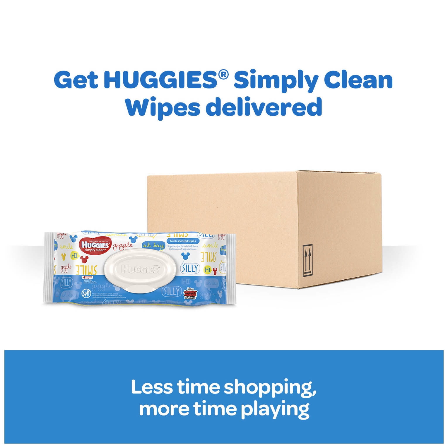 Huggies Simply Clean Scented Baby Wipes 9 Flip Top Packs 576 Wipes Total