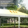 thumbnail image 5 of Outsunny 10' x 20' Pop Up Canopy Tent, Upgraded Heavy Duty Tents for Parties, Outdoor Instant Gazebo Sun Shade Shelter with Carry Bag, for Catering, Events, Wedding, Backyard BBQ, White, 5 of 9