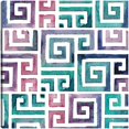 thumbnail image 1 of Laberinto tribal verde azulado, 1 of 4