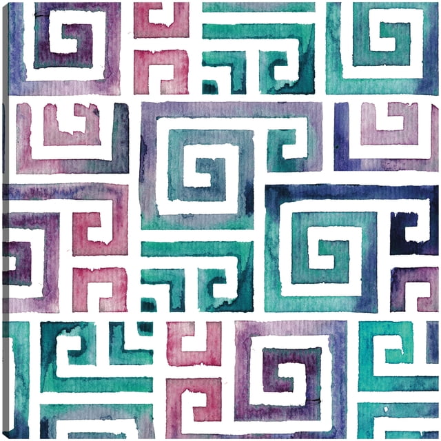 Laberinto tribal verde azulado