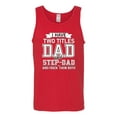 thumbnail image 2 of Wild Bobby,I Have Two Titles Dad and Step Dad Rock Them Both Step Dad Gift, Father's Day, Men Graphic Tank Top, Red, Medium, 2 of 3
