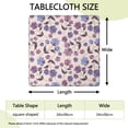 thumbnail image 2 of Pioneer Flower Floral Print Pattern Square Fitted Tablecloth with Elastic Edge,Square Table Cover,Washable Elastic Table Cover for Home Kitchen Party Decor 34"x34", 2 of 6