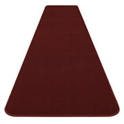 House, Home and More Skid-Resistant Carpet Runner - Burgundy Red - 12 Feet X 36 Inches