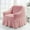 Pink, variant on Honeeladyy Stretch Seersucker Wingback Chair Slipcover, Universal Wing Chair Slipcovers with Skirt, Living Room High Back Chair Covers, Easy Fit Washable Slip Covers for Armchairs, Red