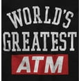 thumbnail image 2 of Funny Worlds Greatest ATM Dad Joke Men's Big & Tall Graphic Hoodie Brisco Brands 2X, 2 of 5