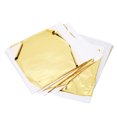 thumbnail image 1 of 100 hojas de imitación de pan de oro, hojas de papel de aluminio dorado grandes, plegables y cortables para dorar, manualidades, pintura para uñas, 1 of 15