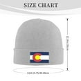 thumbnail image 3 of ZICANCN Colorado State Seal Flag Knit Beanie Hat , Winter Cap Soft Warm Classic Hats for Men Women Gray, 3 of 8
