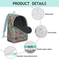 thumbnail image 4 of Artistic Bohemian Backpack for Women & Men, Lightweight Boho Style Bookbag with Multiple Pockets, School Backpack for University Students, Commute, Travel, Wonderful Gift Idea, 4 of 5
