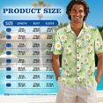 thumbnail image 6 of Xixirimido Daisy Flowers Green Print Matching Sets for Beach Vacation Men's Hawaiian Shirt & Women's Sleeveless Midi Dress Hawaiian Matched Couples Summer Outfits, 5XL, 6 of 7