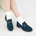 thumbnail image 4 of Ecetana Womens Loafers Shoes Platform Chunky Penny Loafer Lug Sole Comfortable Slip On Work Office Business Casual Dress Shoes, 4 of 5