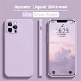 thumbnail image 1 of Funda de silicona líquida cuadrada para iPhone, carcasa oficial para modelos 13, 11, 12 Pro Max, Mini, X, XS, MAX, XR, 6, 6 s, 7, 8 Plus, SE 2020, 1 of 4