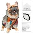 thumbnail image 3 of Balery Colorful Dachshund Art Sudadera con Capucha para Perros Pequeños – Ropa para Mascotas, Disfraz para Perros y Gatos, Ideal para Fiestas y Cosplay-Small, 3 of 7