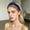 Blue, variant on Black Knotted Headband for Women Roughen both sides of the milk shreds Wide Hair Wrap Extra Turban Head Bands for Lady Large Sport Workout Stretch Non-slip Big Hair Bands One Size