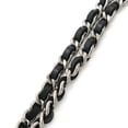 thumbnail image 6 of Pre-Owned CHANEL Chocolate Bar Camellia No. 5 Coco Mark Chain Shoulder Bag - Leather, Black, 6 of 10