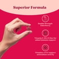 thumbnail image 5 of BeLive Elderberry Gummies with Vitamin C – Double Strength Elderberry with Immune Boosting Vitamin D, B-Complex, and Zinc - Raspberry Flavor (50 count), 5 of 8