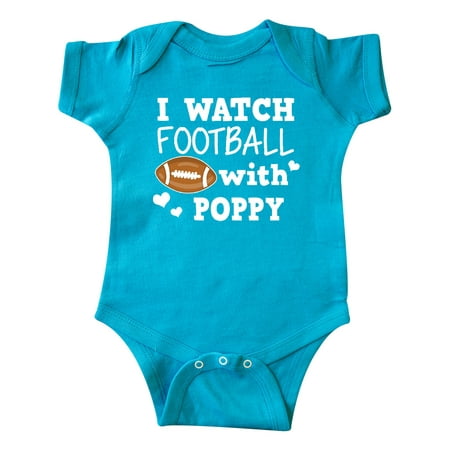 

Inktastic I Watch Football with My Poppy Gift Baby Boy Bodysuit