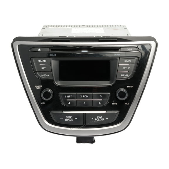 Restored 2013 Hyundai Elantra AM FM Radio Sirius Single Disc CD MP3 Player 961703X155RA5 (Refurbished)