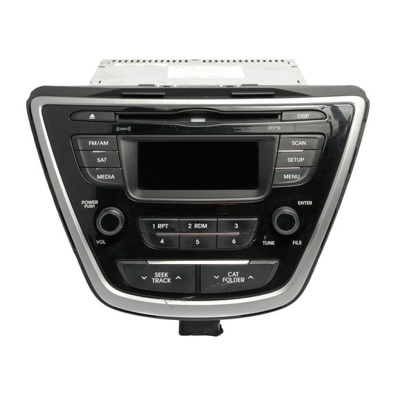 Restored 2013 Hyundai Elantra AM FM Radio Sirius Single Disc CD MP3 Player 961703X155RA5 (Refurbished)