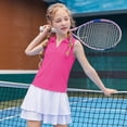 thumbnail image 2 of Tfken Soft Tops For Girls Comfy Daily Wear Holiday Sleeveless Tank Tops Casual Comfortable Lightweight Children Trendy Clothes Size 7-8 Years, 2 of 6