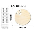 thumbnail image 2 of Unfinished Wood Bowling Ball Silhouette - Craft- up to 46" DIY 16" / 1/2", 2 of 4