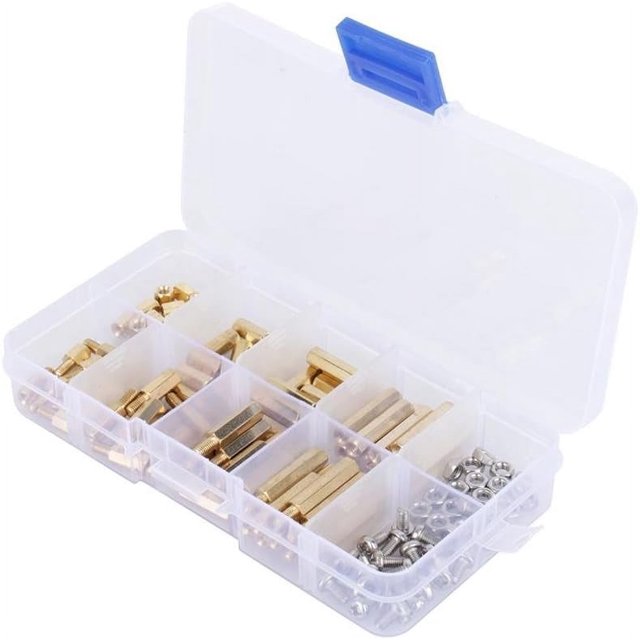 120pcs M3 Pillar Column Bolts for Circuit Board Spacer PCB Board Nut Screw Hexagon Round Single Pan Head