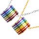 thumbnail image 3 of Collar con colgante de arcoíris del orgullo gay LGBT, regalo para hombres y mujeres transgénero. Plata, 3 of 9