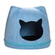 thumbnail image 1 of Casa de fieltro para gatos, extraíble, acogedora, con cremallera, cama cálida para gatos Azul, 1 of 9