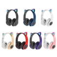 thumbnail image 6 of B39 Cat Ear Bluetooth Headset - Cute LED Light, Wireless Headphones for Kids, Bluetooth 5.0 + MP3, Noise Cancelling, Foldable - Blue, 6 of 6