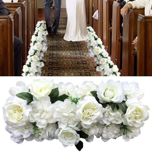 Decoración de pared, de boda, flores, panel artificiales, telón de fondo para ramo de guardería, habitación de bebé, decoración Beige Colco Paneles de pared de flores