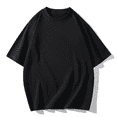 thumbnail image 6 of Mens 100% Cotton Boxy Fit Plain T-shirt Cropped Boxy Fit Blank T Shirts, 6 of 6