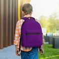 thumbnail image 6 of Rateoe Purple Pattern Durable Student Backpack Laptop Bag- Ergonomic Design, Waterproof Twill Fabric - Ideal for School, Travel, and Outdoor Activities, 6 of 6