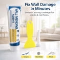 thumbnail image 2 of Efficient Drywall Repair Kit with Scraper, Multi-Functional Wall Filler for Holes & Cracks, Quick & Easy Plaster of Paris Paste for Nail Holes, Dents, DIY Home Improvement (2 Pcs), 2 of 8