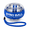 Blue colored decorative lights, variant on Wrist Strength Ball Hand Grip Trainer, ABS Self-Spinning Gyro Exercise Ball for Grip Strength, Wrist & Forearm Training, Portable Hand Exerciser for Office, Home Fitness and Rehabilitation Support