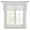 White, variant on Dark Brown Sheer Curtains Valances for Windows Vintage Country Monochrome Chocolate Color Chiffon Kitchen Valances for Cafe, Voile Window Treatments Curtains for Living Room Bedroom, 60"x18"