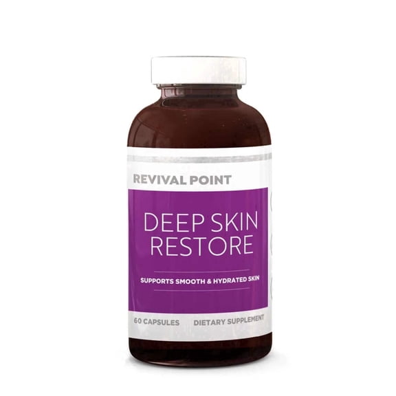 Revival Point Deep Skin Restore, Skin Health Support Supplement, 60 Count