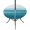 Turquoise, variant on Round Outdoor Tablecloth with Umbrella Hole and Zipper, Purple White Ombre Tablecloth with Elastic Waterproof, Modern Romantic Gradient Stripes Patio Table Covers for 36" - 44" Picnic Pool Tables