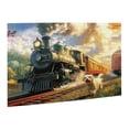 thumbnail image 2 of 500 PCS Steam train & Running Dog 500 piece puzzle for adults,Impossible Hard Difficult Challenging Puzzles for Adults,500 Piece Jigsaw Puzzle for Adults Challenging Puzzle Perfect for Game Nights, 2 of 6