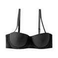 thumbnail image 4 of Women's Push Up Underwire Bra Triple Back Support Solid Color T-Shirt Lingerie, 4 of 4