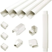 3" W 15Ft L Air Conditioner Decorative PVC Line Cover Kit for Mini Split Air Conditioners and Heat Pumps