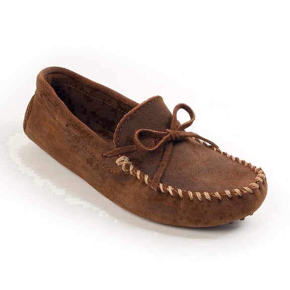 Minnetonka Men's Original Cowhide Driving Moccasin,Brown Ruff,11.5 M US