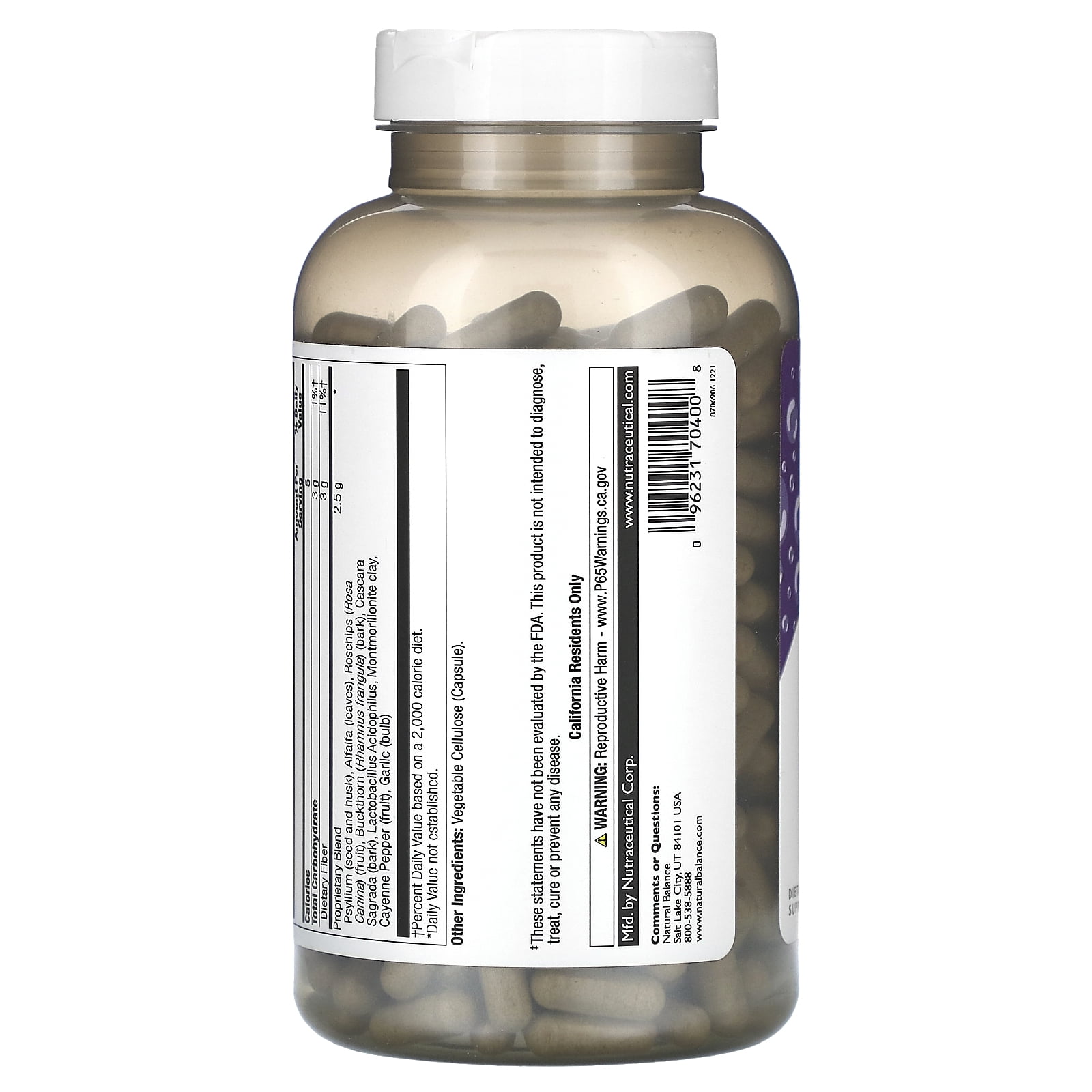 Natural Balance Fiber Pills | Intestinal Clenz | Digestion