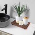 thumbnail image 3 of Bandeja de baño Renawe Farmhouse Wood con soporte para jabón, 3 of 7