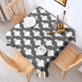 thumbnail image 2 of Horror Pumpkin Ghost Square Tablecloth Waterproof Spillproof Happy Halloween Table Covers Table Cover for Halloween Background Indoor and Outdoor Birthday (42x42in), 2 of 6